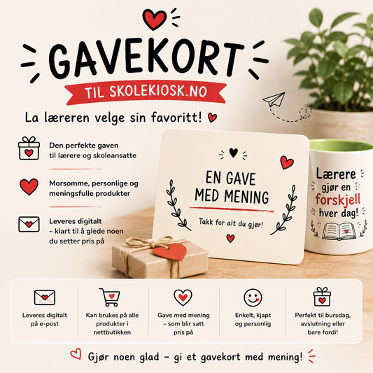 Gavekort – la læreren velge selv